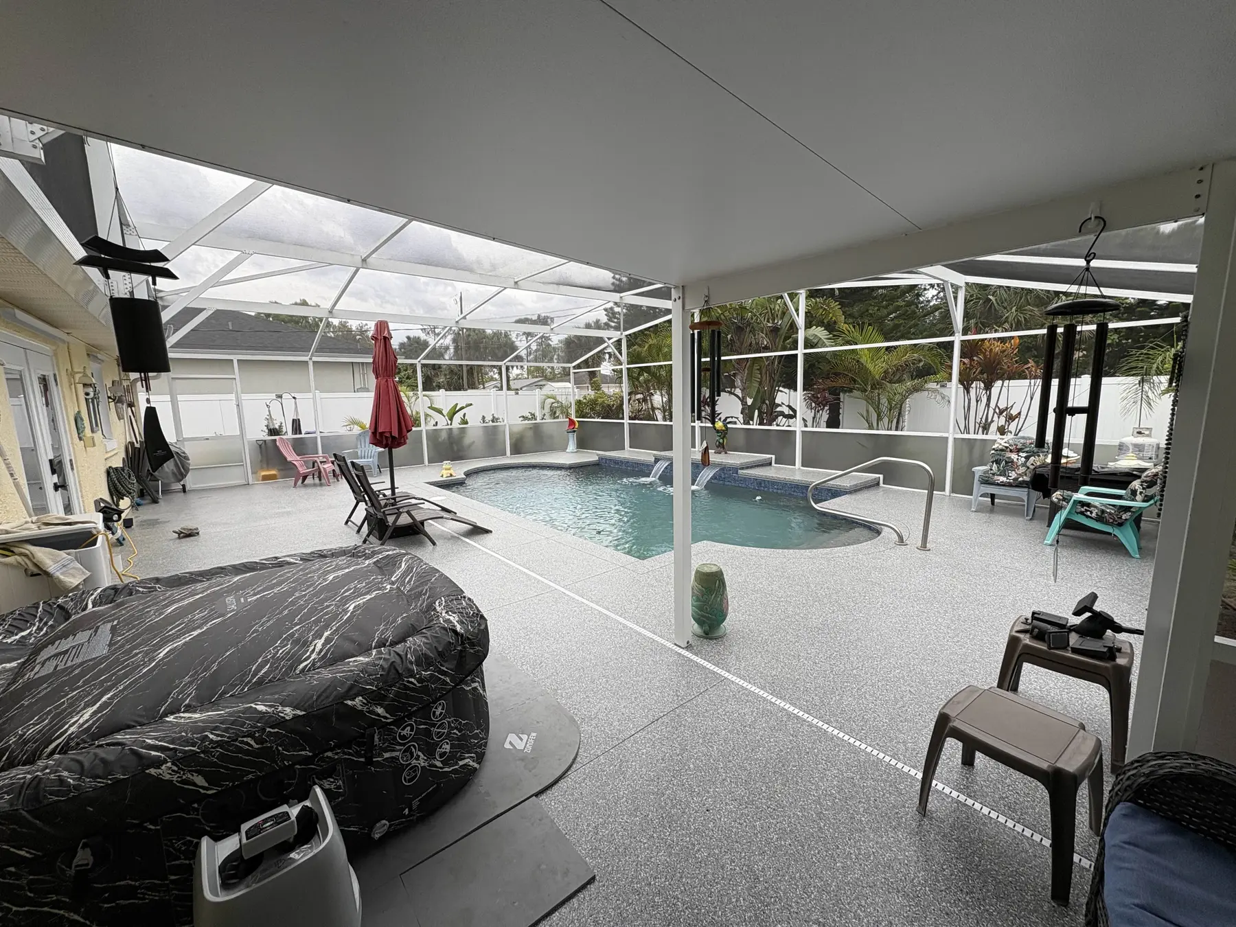 Central Florida pool deck coating by PolyCoat Solutions